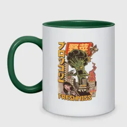 Кружка двухцветная Broccozilla