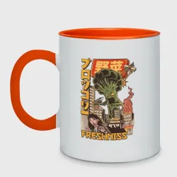 Кружка двухцветная Broccozilla
