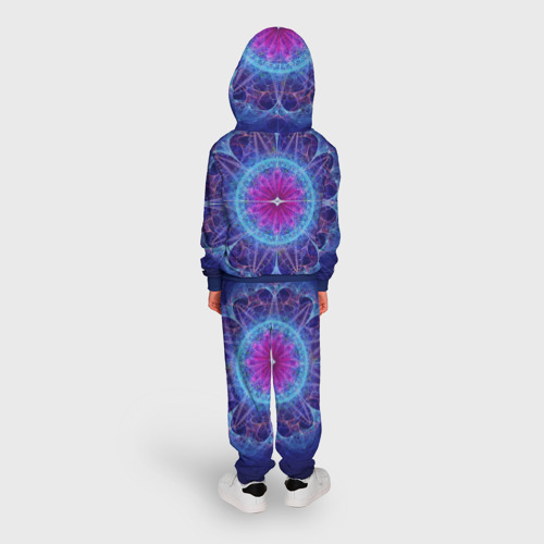 Детский костюм с толстовкой 3D Mandala 2, цвет синий - фото 4