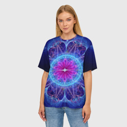 Женская футболка oversize 3D Mandala 2 - фото 2