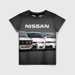 Детская футболка 3D Nissan Ниссан