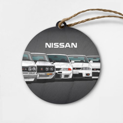 Деревянная игрушка круг Nissan Ниссан