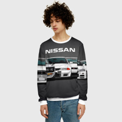 Мужской свитшот 3D Nissan Ниссан - фото 2