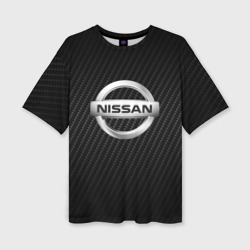 Женская футболка oversize 3D Nissan Ниссан