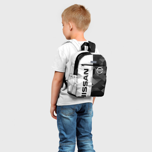 Детский рюкзак 3D с принтом NISSAN | НИССАН, фото на моделе #1
