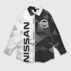 Женская рубашка oversize 3D Nissan Ниссан