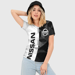 Женская футболка 3D Slim Nissan Ниссан - фото 2