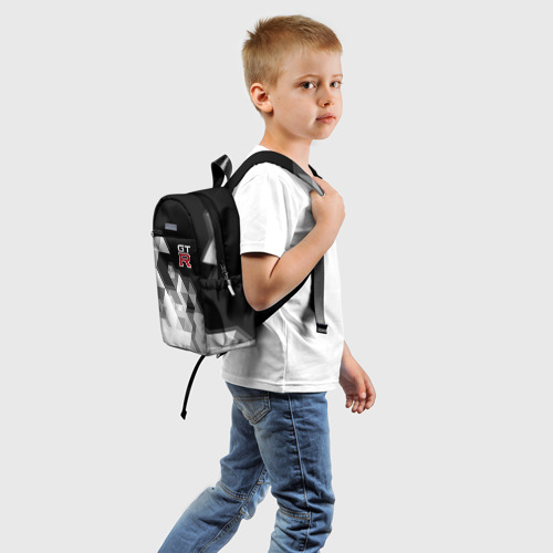 Детский рюкзак 3D с принтом NISSAN GTR | НИССАН, вид сзади #1
