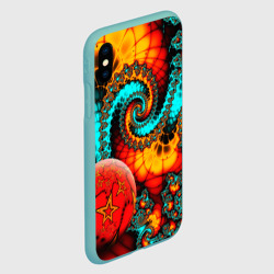 Чехол для iPhone XS Max матовый Столкновение планет - фото 2