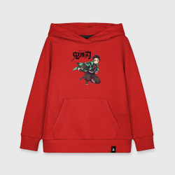 Детская толстовка хлопок Танджиро Камадо Клинок рассекающий демонов