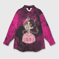 Женская рубашка oversize 3D LIL Peep Лил Пип