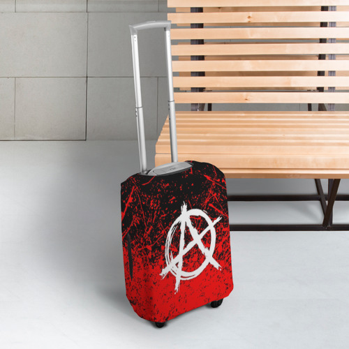 Чехол для чемодана 3D Анархия anarchy, цвет 3D печать - фото 3