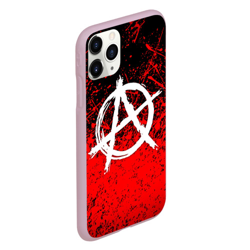 Чехол для iPhone 11 Pro матовый Анархия anarchy, цвет розовый - фото 3