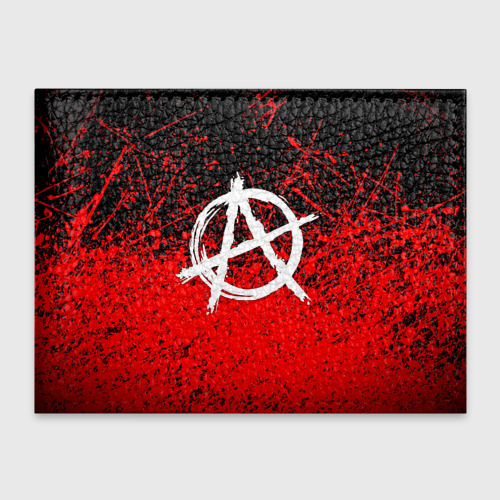 Обложка для студенческого билета Анархия anarchy, цвет синий