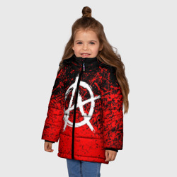 Зимняя куртка для девочек 3D Анархия anarchy - фото 2
