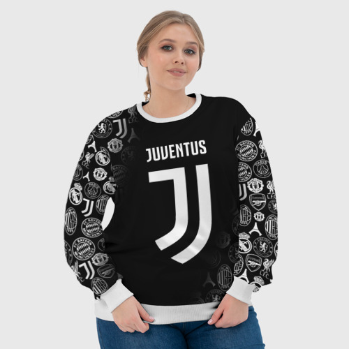 Женский свитшот 3D Juventus logo pattern, цвет 3D печать - фото 6