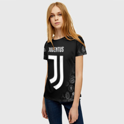 Женская футболка 3D Juventus logo pattern - фото 2