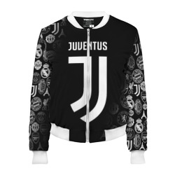 Женский бомбер 3D Juventus logo pattern