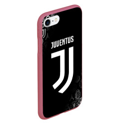 Чехол для iPhone 7/8 матовый Juventus logo pattern - фото 2