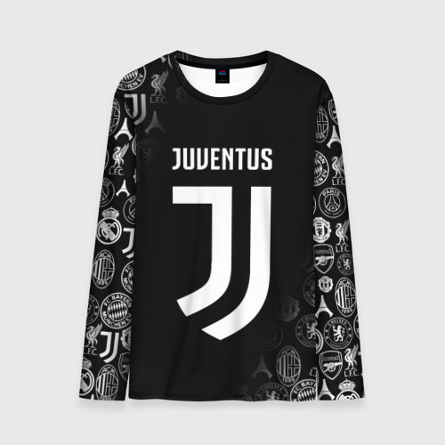 Мужской лонгслив 3D Juventus logo pattern, цвет 3D печать