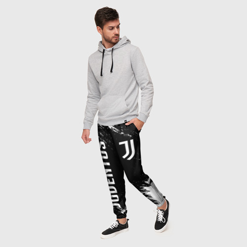Мужские брюки 3D с принтом Juventus, фото на моделе #1