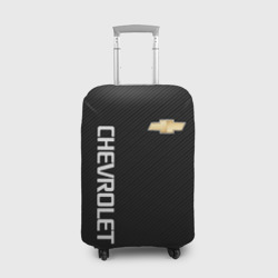 Чехол для чемодана 3D Chevrolet carbon Шевроле