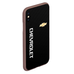 Чехол для iPhone XS Max матовый Chevrolet carbon Шевроле - фото 2