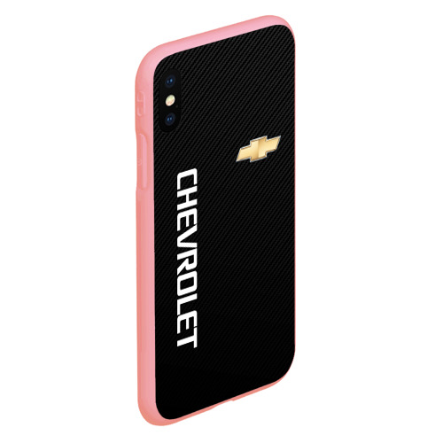 Чехол для iPhone XS Max матовый Chevrolet carbon Шевроле, цвет баблгам - фото 3