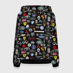 Женская толстовка 3D Логотипы авто брендов Auto brand