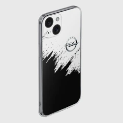 Чехол для iPhone 15 силиконовый с защитой камеры Opel Опель - фото 2