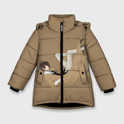 Зимняя куртка для девочек 3D Осаму на спине