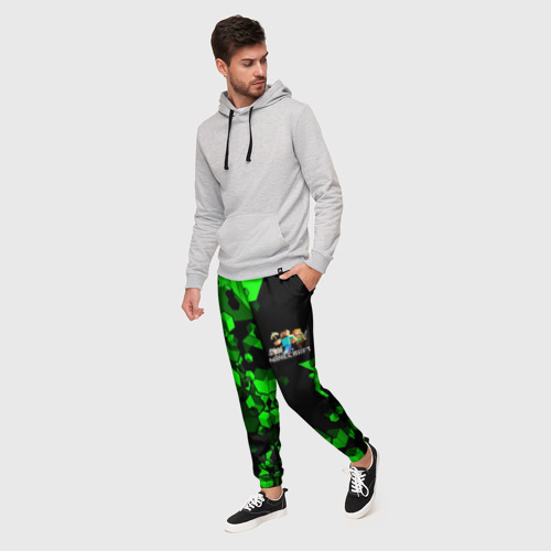 Мужские брюки 3D Minecraft, цвет 3D печать - фото 3