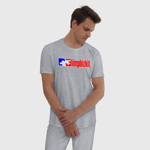 Мужская пижама хлопок с принтом LIMP BIZKIT | ЛИМП БИЗКИТ (Z), фото на моделе #1