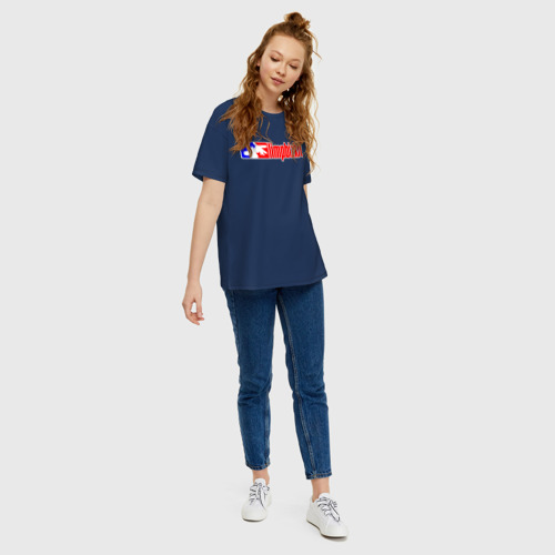 Женская футболка хлопок Oversize с принтом LIMP BIZKIT | ЛИМП БИЗКИТ (Z), вид сбоку #3