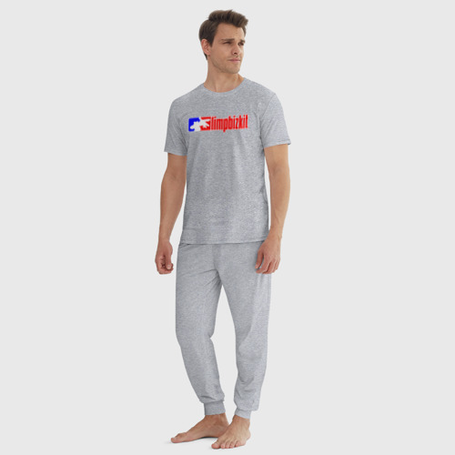 Мужская пижама хлопок с принтом LIMP BIZKIT | ЛИМП БИЗКИТ (Z), вид сбоку #3
