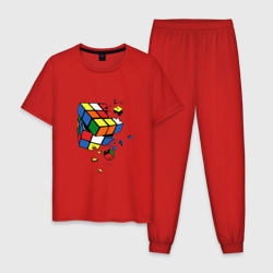 Мужская пижама хлопок Кубик Рубика