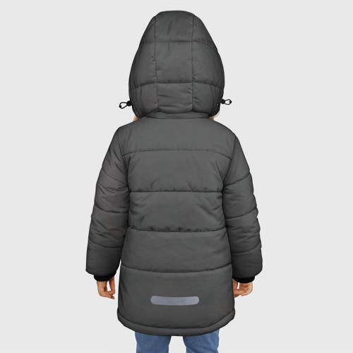 Зимняя куртка для девочек 3D Ведьмаку заплатите монетой, цвет черный - фото 4