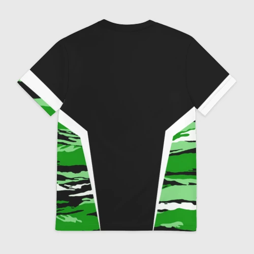 Мужская футболка 3D с принтом Пограничные Войска, вид сзади #1