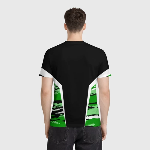 Мужская футболка 3D с принтом Пограничные Войска, вид сзади #2
