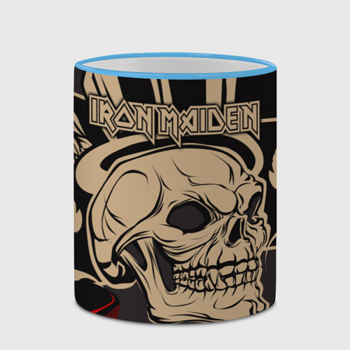 Кружка с полной запечаткой Iron Maiden, цвет Кант небесно-голубой - фото 4