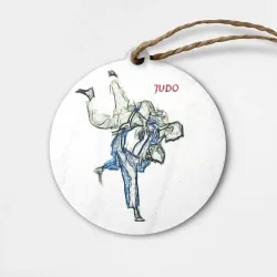 Деревянная игрушка круг Борьба Дзюдо