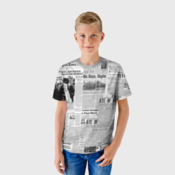 Детская футболка 3D Газета Newspaper - фото 2
