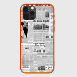 Чехол для iPhone 12 Pro Max Газета Newspaper