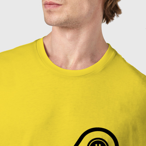 Мужская футболка хлопок Turbo Charged, цвет желтый - фото 6