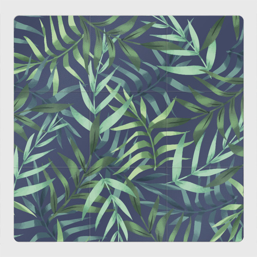 Магнитный плакат 3Х3 Листья тропических растений