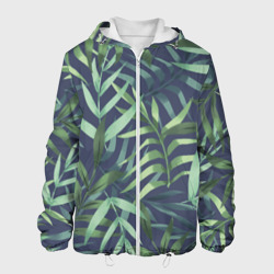 Мужская куртка 3D Листья тропических растений