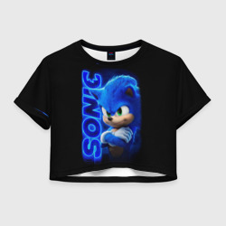 Женская футболка Crop-top 3D Sonic