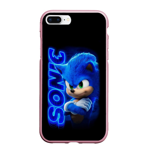 Чехол для iPhone 7Plus/8 Plus матовый Sonic, цвет розовый