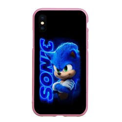 Чехол для iPhone XS Max матовый Sonic