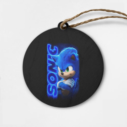 Деревянная игрушка круг Sonic